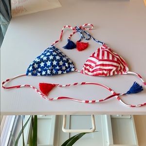 Bikini top American flag
